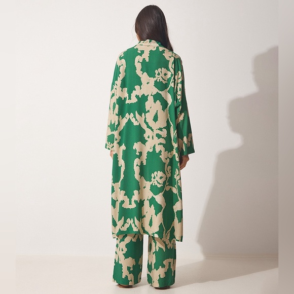 Printed Long Sleeves Kimono And Pants Set ππ€ - Picture 4 of 9